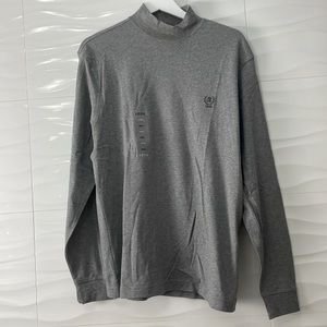 New with tags! Men’s IZOD Gray Long Sleeve Turtleneck Shirt Size Small